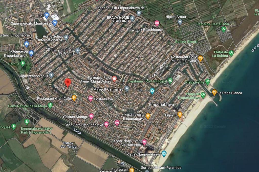 Lindo Apartamento Con Vistas Al Puerto Mistral Empuriabrava Exterior foto